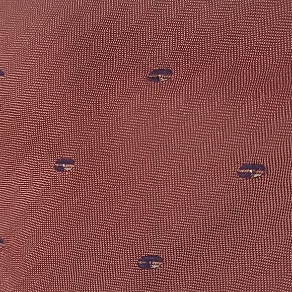 CHRISTIAN DIOR MONOGRAM LOGO BURGUNDY EMBROIDERED PATTERN NECK TIE - Picture 2 of 7